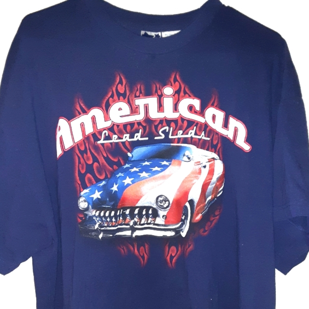 Men's XXL American Lead Sleds Tshirt Hot Rod